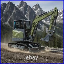 TYPHON KUVUO 4.0 Mini Excavator with Boom Swing Full Hydraulic Control AC/Heat
