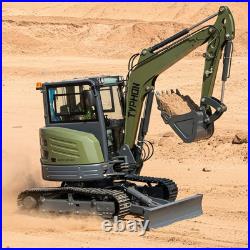 TYPHON KUVUO 4.0 Mini Excavator with Boom Swing Full Hydraulic Control AC/Heat