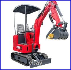 TYPHON TERROR ONE STORM 1 Ton Mini Excavator 13.5hp B&S gas engine 5Attachments