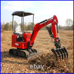 TYPHON TERROR ONE STORM 1 Ton Mini Excavator 13.5hp B&S gas engine 5Attachments