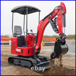 TYPHON TERROR ONE STORM 1 Ton Mini Excavator 13.5hp B&S gas engine 5Attachments
