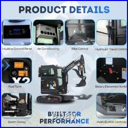 TYPHON TERROR X2 Max 2.7 Ton Mini Excavator Yanmar 3TNV88F Engine AC Heat Cabin