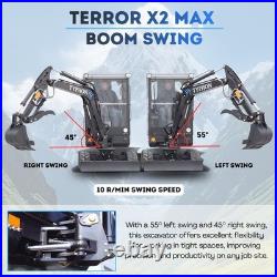 TYPHON TERROR X2 Max 2.7 Ton Mini Excavator Yanmar 3TNV88F Engine AC Heat Cabin