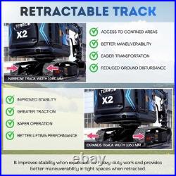 TYPHON TERROR X2 Max 2.7 Ton Mini Excavator Yanmar 3TNV88F Engine AC Heat Cabin