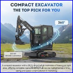 TYPHON TERROR X2 Max 2.7 Ton Mini Excavator Yanmar 3TNV88F Engine AC Heat Cabin