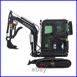TYPHON TERROR X2 Max 2.7 Ton Mini Excavator Yanmar 3TNV88F Engine AC Heat Cabin