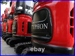 TYPHON TERROR X2 Mini Excavator 2.7 Ton Trench Digger EPA Diesel Perkins Engine