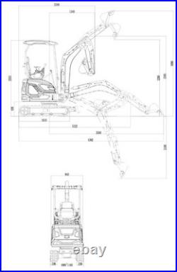 TYPHON TERROR XIX Mini Excavator 4000lbs Kubota D902 EPA Superior Hydraulics New