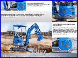 TYPHON TERROR XIX Mini Excavator 4000lbs Kubota D902 EPA Superior Hydraulics New
