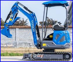 TYPHON TERROR XIX Mini Excavator 4000lbs Kubota D902 EPA Superior Hydraulics New