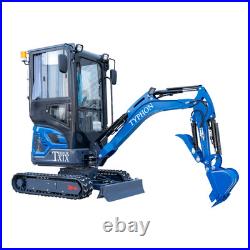 TYPHON TERROR XIX Prestige Mini Excavator 4200lbs 20.4 HP Kubota D902 diesel Cab