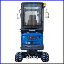 TYPHON TERROR XIX Prestige Mini Excavator 4200lbs 20.4 HP Kubota D902 diesel Cab