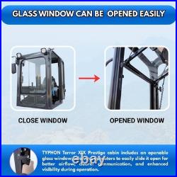 TYPHON TERROR XIX Prestige Mini Excavator 4200lbs 20.4 HP Kubota D902 diesel Cab