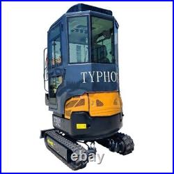 TYPHON TERROR XVIII Prestige 2 Ton Mini Excavator KUBOTA Diesel Engine NEW