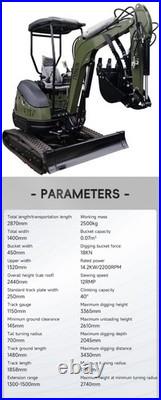 TYPHON TERROR XXV 2.5 Ton Mini Excavator KUBOTA D1105 Diesel Engine USA TYPHON TERROR XXV 2.5 Ton Mini Excavator KUBOTA D1105 Diesel Engine USA