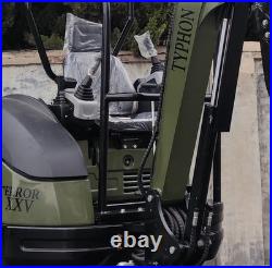 TYPHON TERROR XXV 2.5 Ton Mini Excavator KUBOTA D1105 Diesel Engine USA TYPHON TERROR XXV 2.5 Ton Mini Excavator KUBOTA D1105 Diesel Engine USA