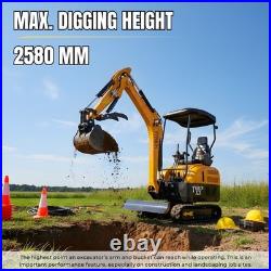 TYPHON TERROR XX 4000lb Mini Excavator 12 Attachments Kubota D902 Diesel Engine TYPHON TERROR XX 4000lb Mini Excavator 12 Attachments Kubota D902 Diesel Engine