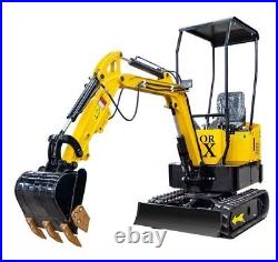 TYPHON TERROR X STORM Mini Excavator 1Ton Trench Digger with Canopy & Thumb