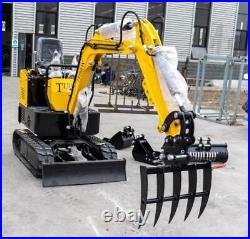 TYPHON TERROR X STORM Mini Excavator 1Ton Trench Digger with Canopy & Thumb