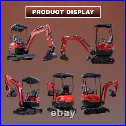 TYPHON Terror XVIII 4000lbs Mini Excavator Kubota D902 Boom Swing 13 Attachments