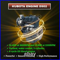 TYPHON Terror XVIII 4000lbs Mini Excavator Kubota D902 Boom Swing 13 Attachments