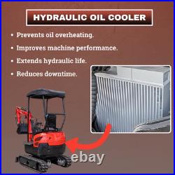 TYPHON Terror XVIII 4000lbs Mini Excavator Kubota D902 Boom Swing 13 Attachments