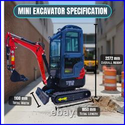 TYPHON Terror XVIII Prestige Mini Excavator 2 Ton AC Cabin DIgger Kubota D902