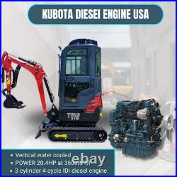 TYPHON Terror XVIII Prestige Mini Excavator 2 Ton AC Cabin DIgger Kubota D902