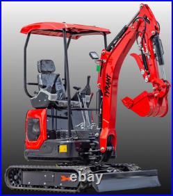 TYRANT 17 Mini Excavator Kubota D902 Engine Side Swing with 12 attachments