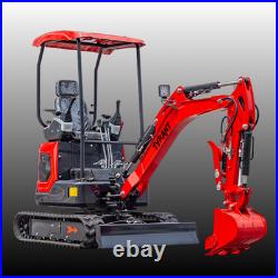 TYRANT 17 Mini Excavator Kubota D902 Engine Side Swing with 12 attachments