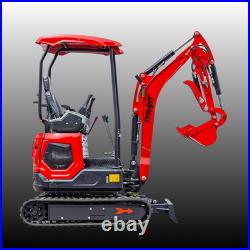 TYRANT 17 Mini Excavator Kubota D902 Engine Side Swing with 12 attachments