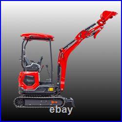 TYRANT 17 Mini Excavator Kubota D902 Engine Side Swing with 12 attachments