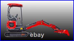 TYRANT 17 Mini Excavator Kubota D902 Engine Side Swing with 12 attachments
