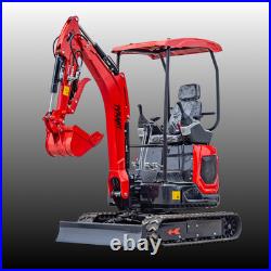 TYRANT 17 Mini Excavator Kubota D902 Engine Side Swing with 12 attachments