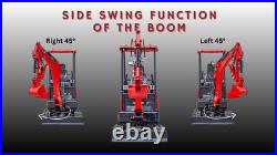 TYRANT 17 Mini Excavator Kubota D902 Engine Side Swing with 12 attachments