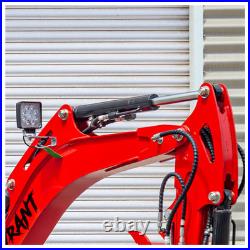 TYRANT 17 Mini Excavator Kubota D902 Engine Side Swing with 12 attachments