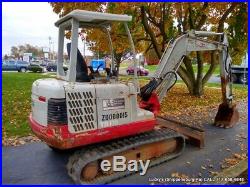 Takeahachi TB135 Mini Excavator 27HP Yanmar 7831LBS 11.2 Foot Dig Just Serviced