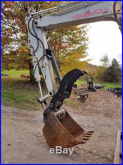 Takeuch Tb180fr Excavator Cab Heat A/c Hydraulic Thumb Ready To Work In Pa