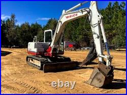 Takeuchi 17000 Lb. Rubber Track TB175 Excavator with Push Blade and Thumb