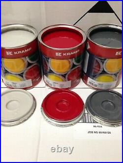 Takeuchi Digger Red Light Grey Dark Grey Enamel Excavator Paint Set 1 Litre Tins