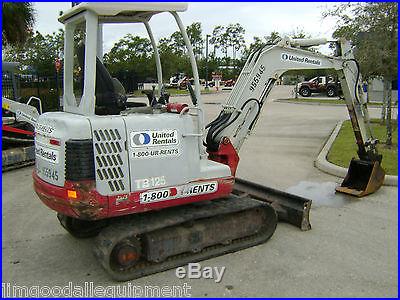 Takeuchi TB125 Excavator, Dig 9'5 2007, Low Hours, FL Based Unit, We Ship $1 mile