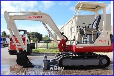 Takeuchi TB125 Excavator, Dig 9'5, New Tracks, Low Hours, Painted, We Ship $1.00Mile