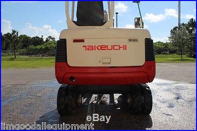 Takeuchi TB125 Excavator, Dig 9'5, New Tracks, Low Hours, Painted, We Ship $1.00Mile