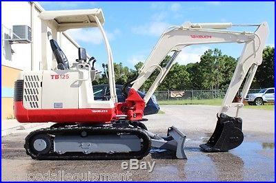 Takeuchi TB125 Excavator, Dig 9'5, New Tracks, Low Hours, Painted, We Ship $1.00Mile