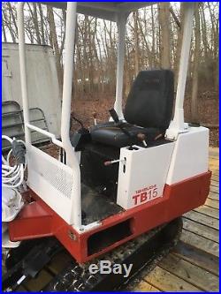 Takeuchi TB15 Mini Excavator Yanmar Diesel