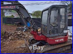Takeuchi TB53FR mini excavator with breaker