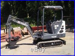Terex TC16 2013 mini excavator with new hydraulic thumb