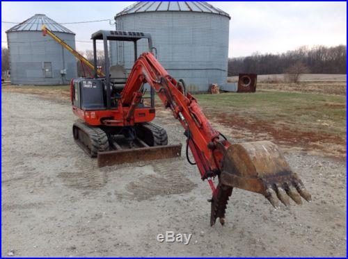 Thomas T25S mini ex excavator 2 buckets hydaulic thumb diesel