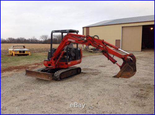 Thomas T25S mini ex excavator 2 buckets hydaulic thumb diesel