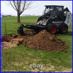 Titan Attachments Skid Steer Fronthoe 12 Bucket and Thumb, Excavator Attachment